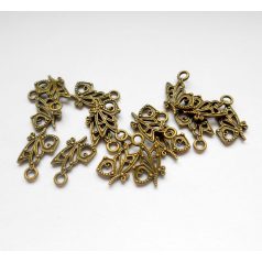 Pillangó medál - 16*10 mm - bronz - 1 pár