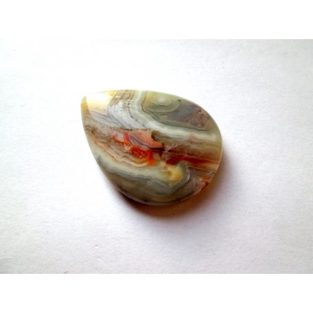 Mexikói csipkeachát kaboson  - zárványos - 40x30 mm