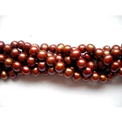 Igazgyöngy - arany - 8 mm