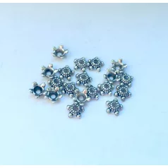 Ezüst gyöngykupak - 6x3 mm 