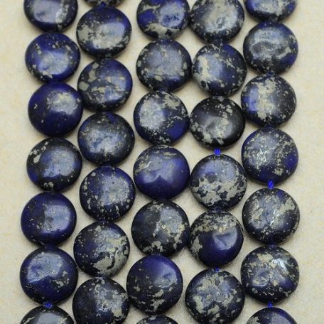 Lapis lazuli lencse - 12 mm