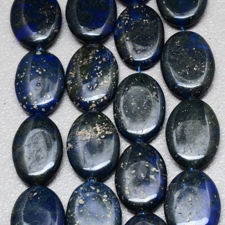 Lapis lazuli ovális lapos gyöngy - 25 *18 mm