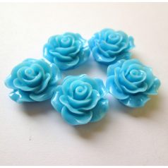 Akril rózsa kaboson -  20 mm - világoskék