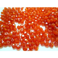 Czech fire polished beads - 4 mm