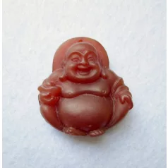 Carved buddha pendant bead