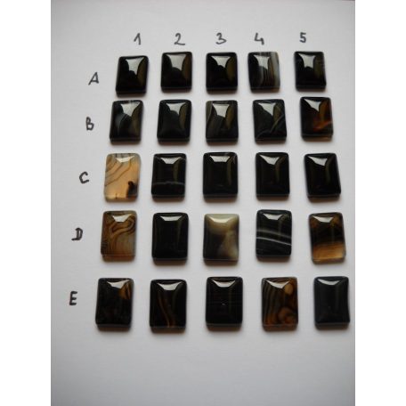 Botswana achát kaboson 20*15 mm