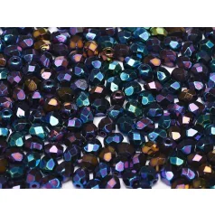 Czech fire polished beads - 4 mm