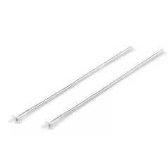 Headpins - silver - 40 mm - 25 pcs