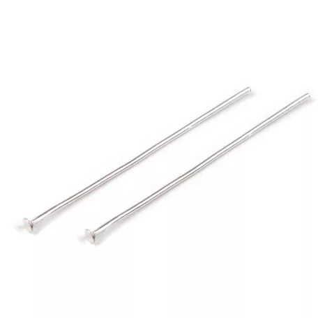 Headpins - silver - 40 mm - 25 pcs