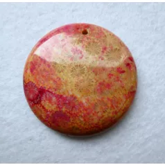 Corall fossil pendant bead