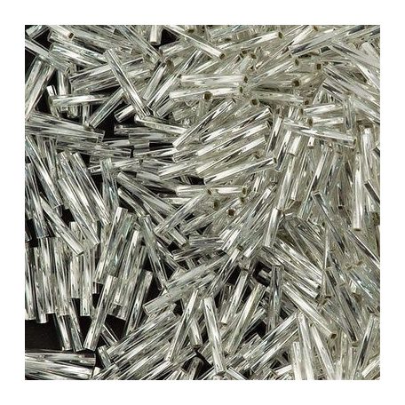 Miyuki 12 mm csavart szalmagyöngy - #2012 -  Ezüst közepű kristály   - 10 gr
