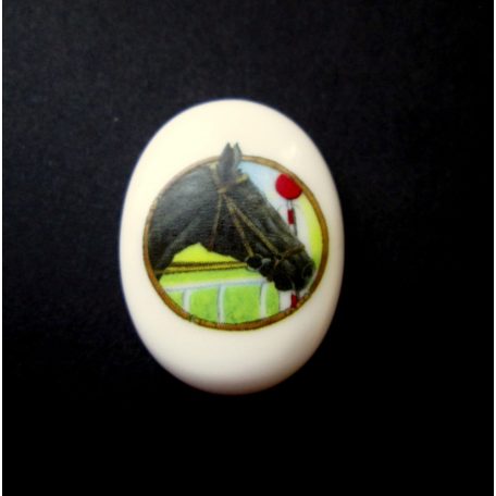 Porcelán kaboson - 40*30 mm - lovak 3#