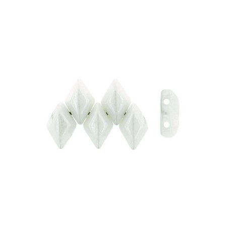 Gemduo 8x5 mm - Luster Opaque White - #L03000 - 5 gr (34 db)