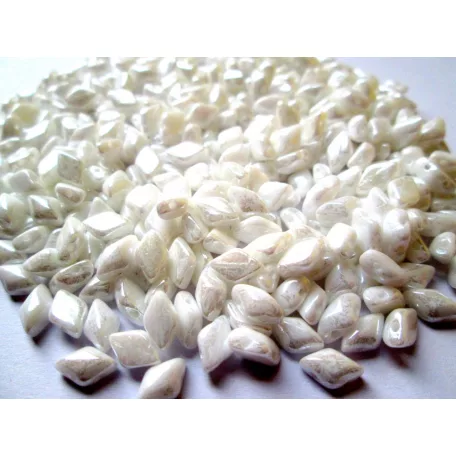 Gemduo 8x5 mm - Luster Opaque White - #L03000 - 5 gr (34 db)
