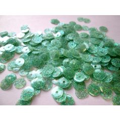 Flitter - 7 mm -csillámos türkizzöld