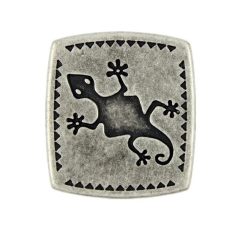 Antique finish metal button 