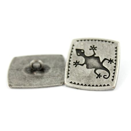 Antique finish metal button 