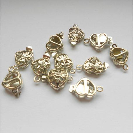 Box clasp - silver - 14*9 mm