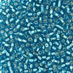 Toho 11/0 - #23BDA - Aqua Light Green Silver Lined  - 10 gr