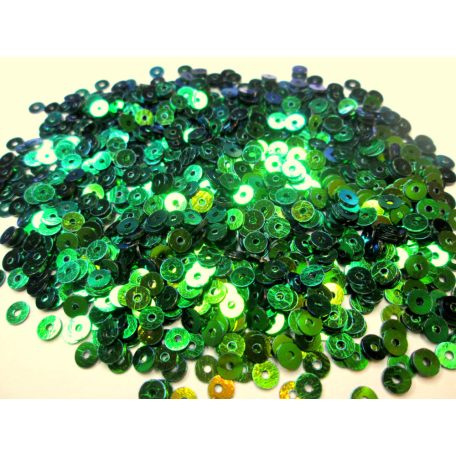 Flitter - 4 mm - Metálzöld