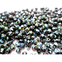 Czech fire polished beads - 4 mm