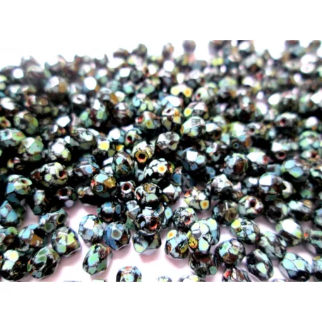 Czech fire polished beads - 4 mm