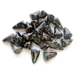Cseh tüske - 8*5 mm - jet picasso