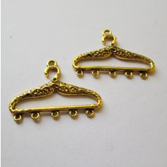 Tibetan silver connector 24*20 mm - 1 pair