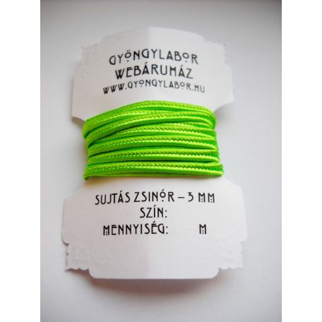 Soutache braid - 3 mm - glossy - jasmine green  (#22)