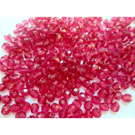 Czech fire polished beads - 4 mm