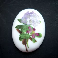 Porcelán kaboson - 40*30 mm - rododendron