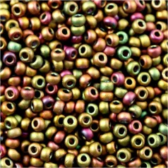 Miyuki 15/0 - #2035 -  Matte Metallic Khaki Iris   - 5 gr