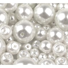 Czech glass pearl - 10 mm - 10 pcs/pack - white
