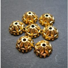 Antik arany gyöngykupak - 8 mm