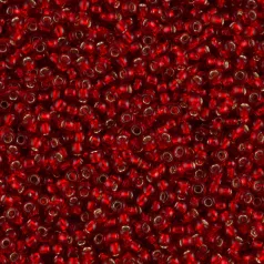 Toho 11/0 - #25C -  Silver Lined Ruby - 10 gr