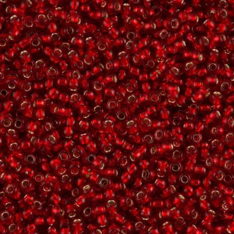 Toho 11/0 - #25C -  Silver Lined Ruby - 10 gr