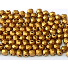Czech fire polished beads - 4 mm