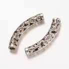 Fémgyöngy - antik ezüst - 36,5x6x5 mm