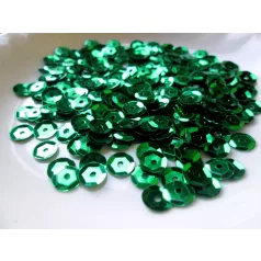 Sequins - 7 mm - Metallic green - 2gr