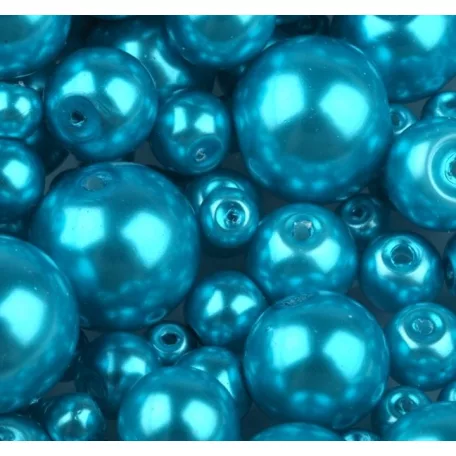 Czech glass pearl - 6 mm - 25 pcs/pack - turquoise