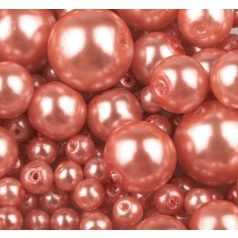 Czech glass pearl - 8 mm - 20 pcs/pack - solmon