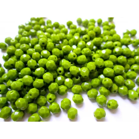 Czech fire polished beads - 4 mm