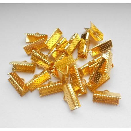 Szalagvégzáró - 16x6 mm - 6 db - arany