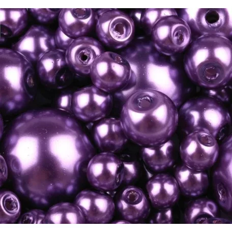 Czech glass pearl - 8 mm - 20 pcs/pack - lilac
