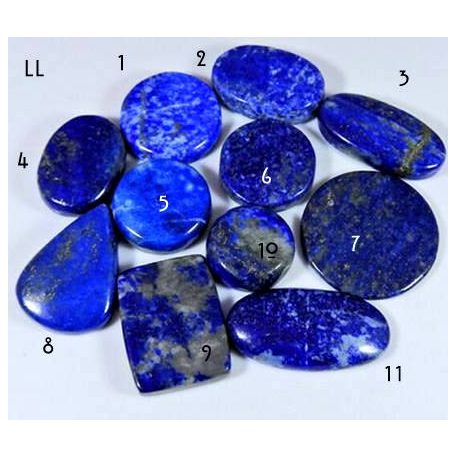 Lapis lazuli kaboson - vegyes méret és forma (LL1-11)