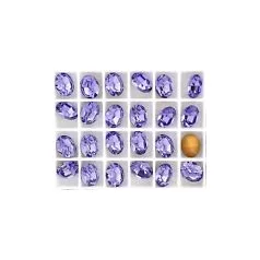 Swarovski ovális kristály - 12x10 mm - tanzanite