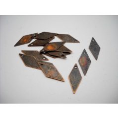 Vörösréz rombusz  - 18*8 mm