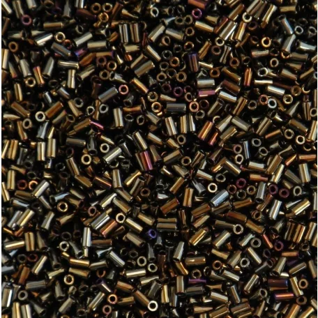 Toho Bugle 3 mm - Metallic Brown Iris - #83