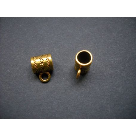 Medálvezető - 12*9 mm - antik arany