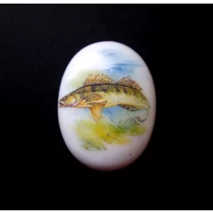 Porcelán kaboson - 40*30 mm - halak 2#
